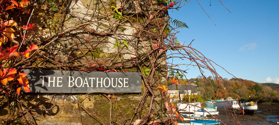 The Boathouse with a view of the river.